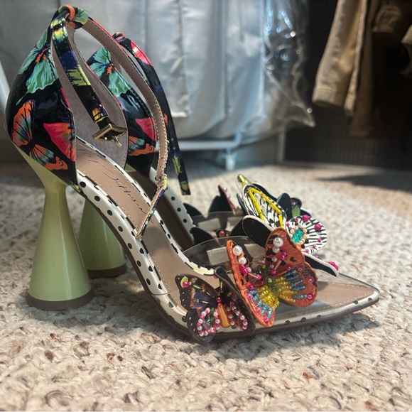 Betsey Johnson Colorful Butterfly Heels - Picture 2 of 5